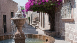 Callejon del Romance (Romance Alley) in Morelia city, Michoacan state, Mexico