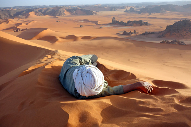 A well earned rest in the Sahara by Evan Cole, National Geographic Traveler Photo Contest