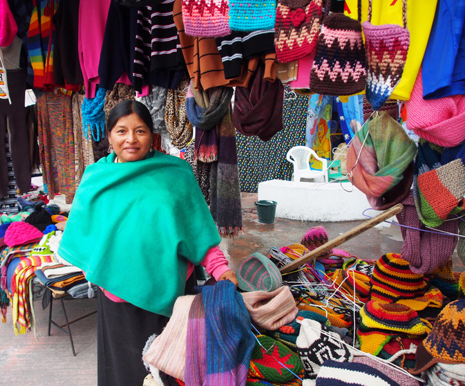 Otavalo Market in Otavalo Canton