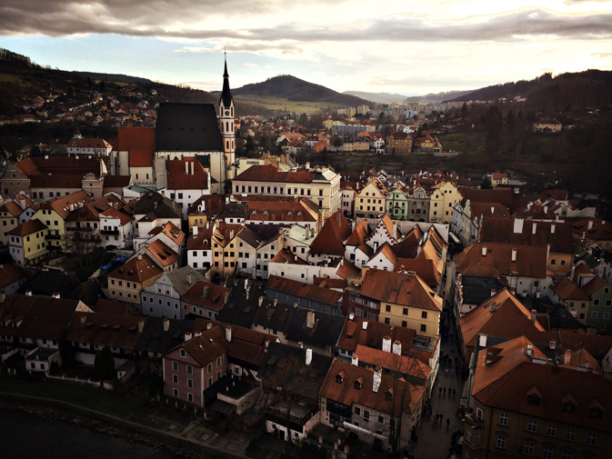 Czech town of Cesky Krumlov