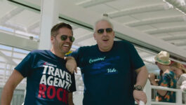 Perez, Heald battle it out on SkyRide in new Carnival Vista travel agent video series