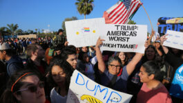 Anti-Trump demonstrations spark U.S. travel warning