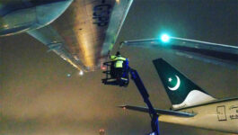 Two planes clip wings at Pearson Airport