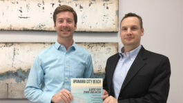 David E. Demarest, Public Relations Manager, Panama City Beach Convention & Visitors Bureau Florida (left), and Michael Hicks, Vice President, Miami of Lou Hammond Group, which represents Panama City Beach Convention & Visitors Bureau in North America