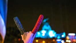 The force is strong with these Lightsabre churros, available now at Disneyland