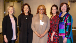 Susie Grynol, President, Hotel Association of Canada; Charlotte Bell, President & CEO, TIAC; Jada Graves, Managing Editor, BrandFuse; Laurel Greatrix, Director, Communications for TripAdvisor; and Dorothy Dowling, Senior VP and Chief Marketing Officer, Best Western Hotels & Resorts