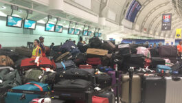 Piles of suitcases are gone and so are the delays at Pearson’s Terminal 3 this morning