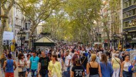 Van plows into crowd in Barcelona; Police view it as terror