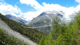 world's longest suspension foot bridge