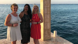 TDC agent@home Lori Kennedy inspects destination wedding sites with Michelle Armstrong, Manager, Groups and Special Programs, and Anita Stephens, TDC agent@home