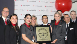 Happy arrival for Air Canada, with latest Skytrax award in tow