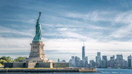 Protester's climb shuts down Statue of Liberty