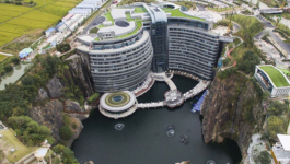 China has built the world’s first underground hotel and the photos are unreal