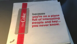 Creepy or cute? Weigh in on the debate over Delta’s flirty napkins