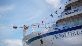 Viking-floats-out-newest-ship