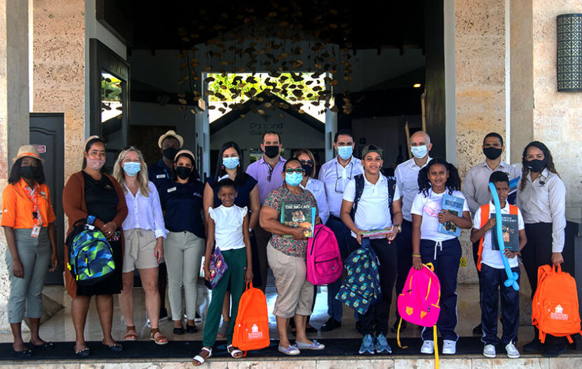 Sunwing and Bentley donate books and backpacks to students in the DR