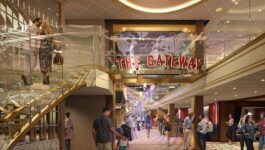 Carnival Celebration’s new zone, The Gateway, offers entertainment, dining and shopping