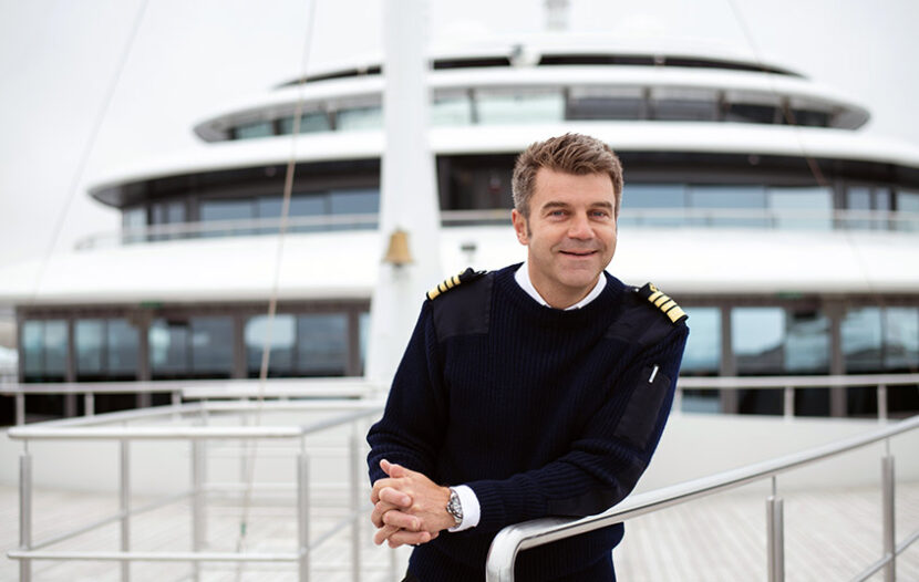 O Captain! Scenic’s Erwan Le Rouzic at the helm of the Scenic Eclipse