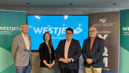 WestJet celebrates expanded Moncton-Calgary service