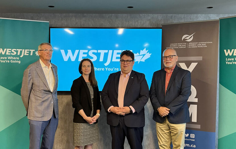 WestJet celebrates expanded Moncton-Calgary service